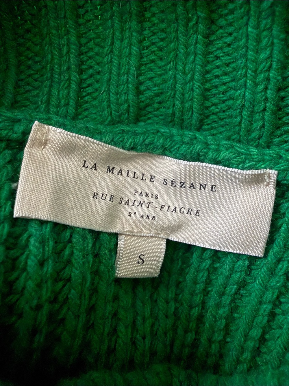 SEZANE Emilia Jumper in Bright Green Size Small - Picture 6 of 8